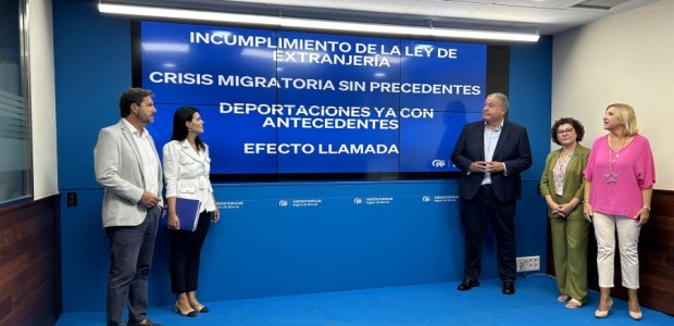 Bernabé: “Exigimos a Pedro Sánchez saber el número de inmigrantes irregulares que están llegando a la Región”