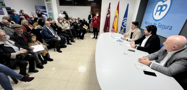 López Miras: “Los ciudadanos de Molina de Segura necesitan un cambio de gobierno de la mano del PP”