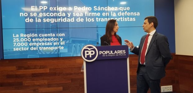 El PP exige al Gobierno de Pedro Sánchez que !no se esconda y sea firme en la defensa de la seguridad de los transportistas!